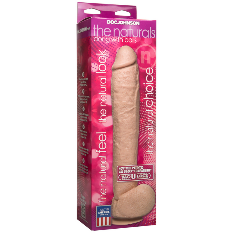 Dildo réaliste avec testicules