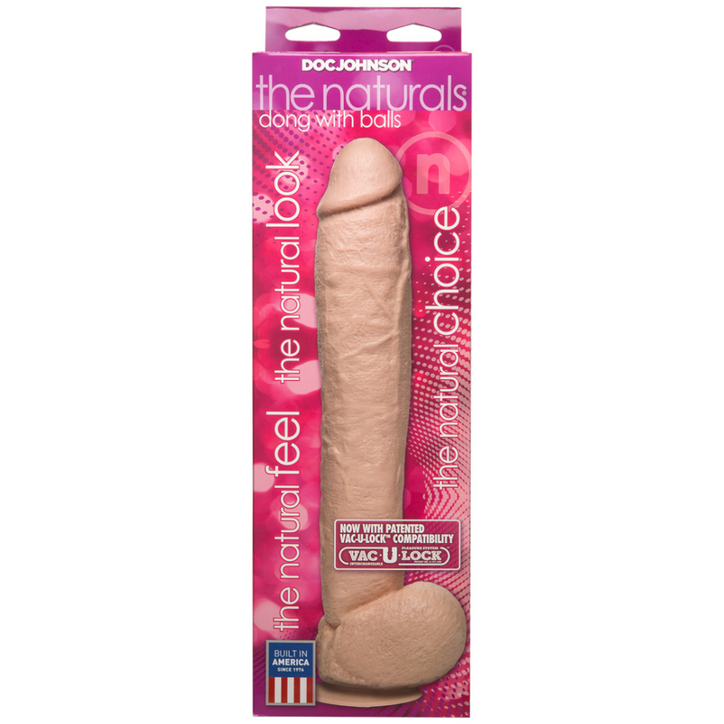 Dildo réaliste avec testicules