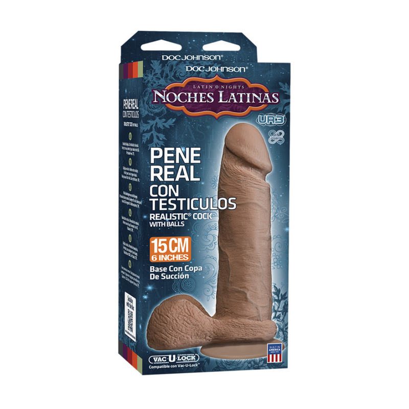 Cock réaliste ULTRASKYN avec testicules - 6 / 15 cm