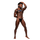 Aries - Harnais en simili cuir - Taille unique - Noir/Bleu