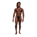 Leo - Harnais en simili cuir - Taille unique - Noir/Rouge