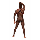 Leo - Harnais en simili cuir - Taille unique - Noir/Rouge