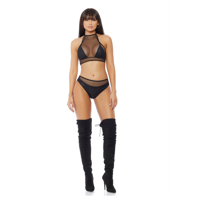 Impulse Top and Panty - Black