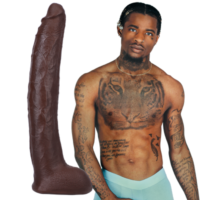 Damion Dayski - Dildo ULTRASKYN réaliste - 12 / 30 cm - Chocolat