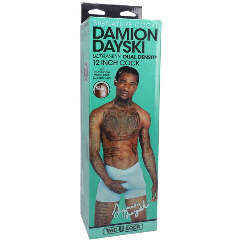 Damion Dayski - Dildo ULTRASKYN réaliste - 12 / 30 cm - Chocolat