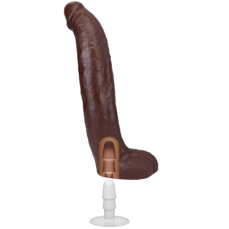 Brickzilla - Dildo ULTRASKYN réaliste - 13 / 33 cm - Chocolat