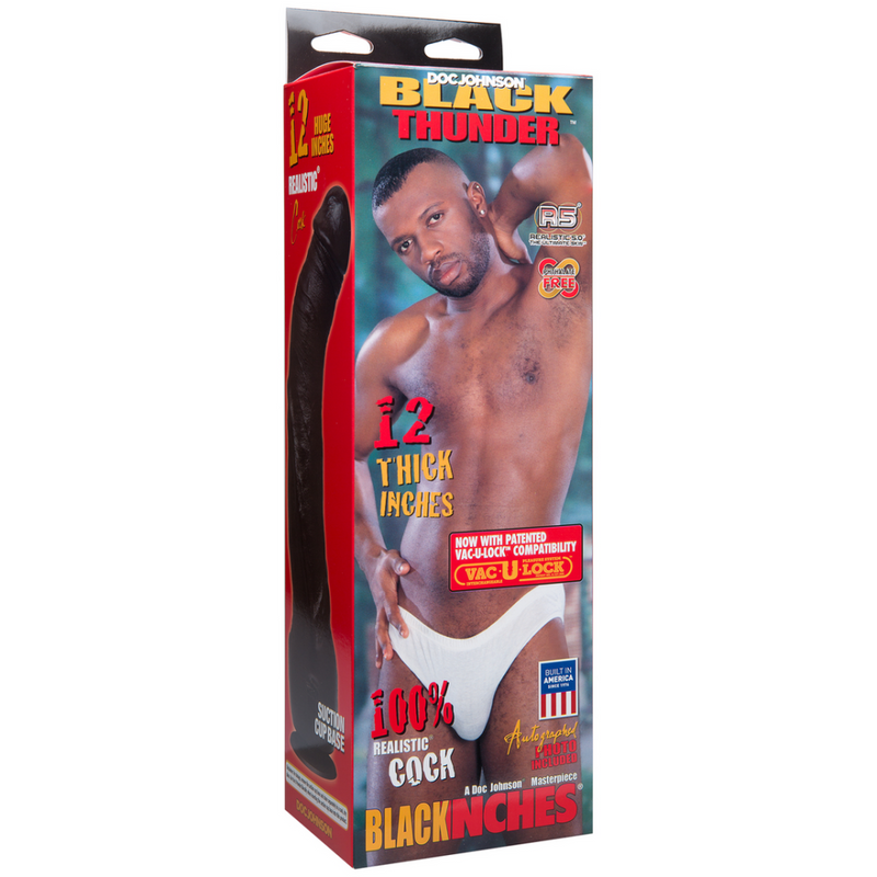 Black Thunder - Dildo réaliste - 12 / 30 cm