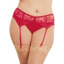 Ceinture porte-jarretelles en dentelle Diamond - Noir