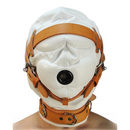 Capuche en cuir pour déprivation sensorielle totale - M/L - Blanc