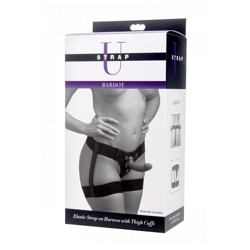 Bardot - Elastic Strap-On Harness with Thigh Straps