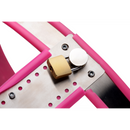 Ceinture de chasteté féminine ajustable en acier inoxydable - Rose