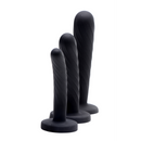 Ensemble de 3 pièces en silicone à fixer - Noir