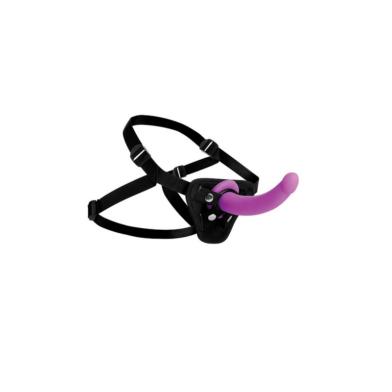 Navigator - Silicone G-Spot Dildo with Harness