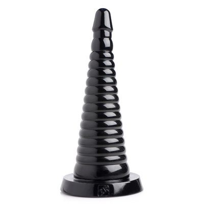 Giant Ribbed Anal Cone - Noir