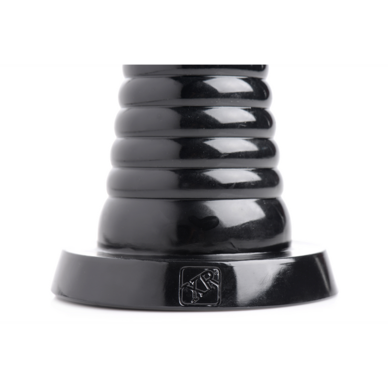 Giant Ribbed Anal Cone - Noir