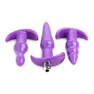 Ensemble de 4 pièces de plug anal vibrant