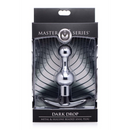 Plug anal en métal et perles en silicone Dark Drop