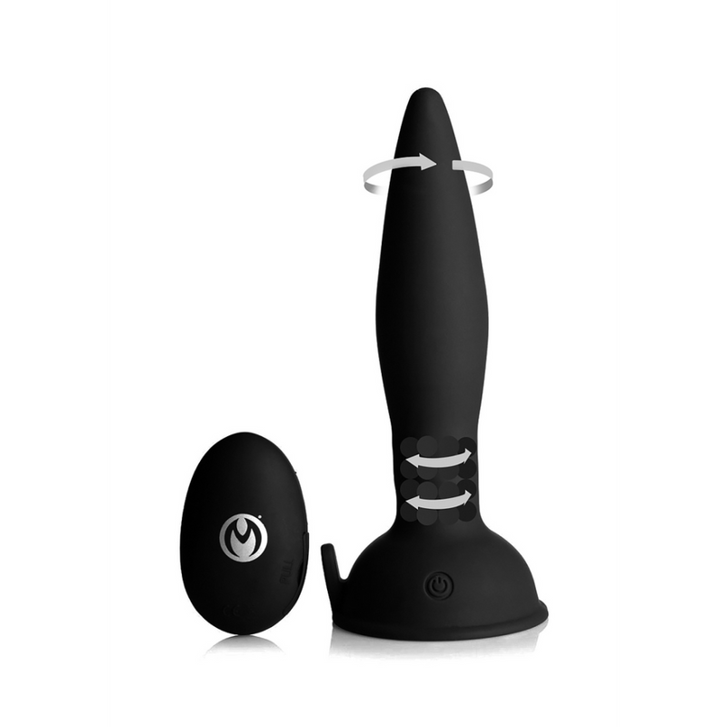 Turbo Ass-Spinner - Silicone Anal Plug with Remote Control