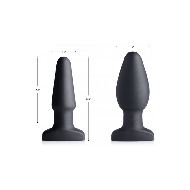 Plug anal en silicone vibrant et gonflable