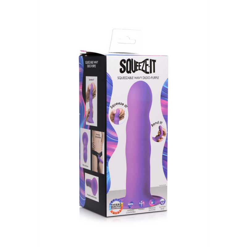 Dildo ondulé compressible