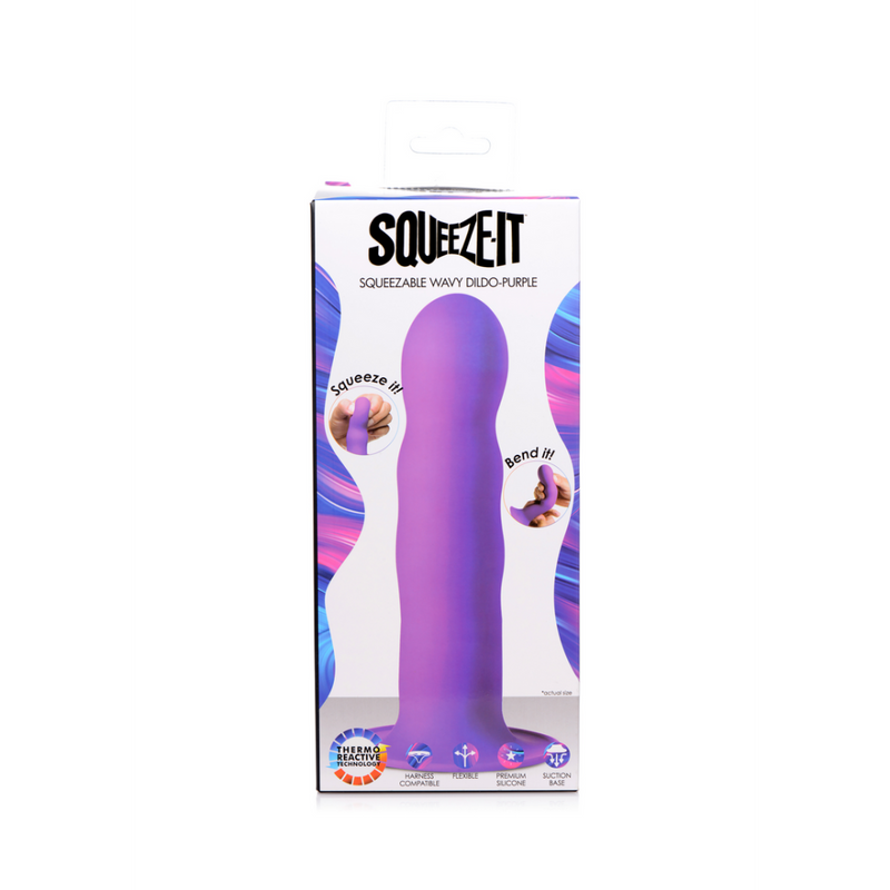 Dildo ondulé compressible