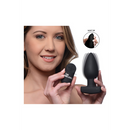 Plug anal vibrant lisse avec télécommande