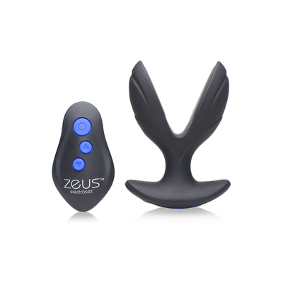 Electro-Spread - Plug anal en silicone vibrant et E-Stim