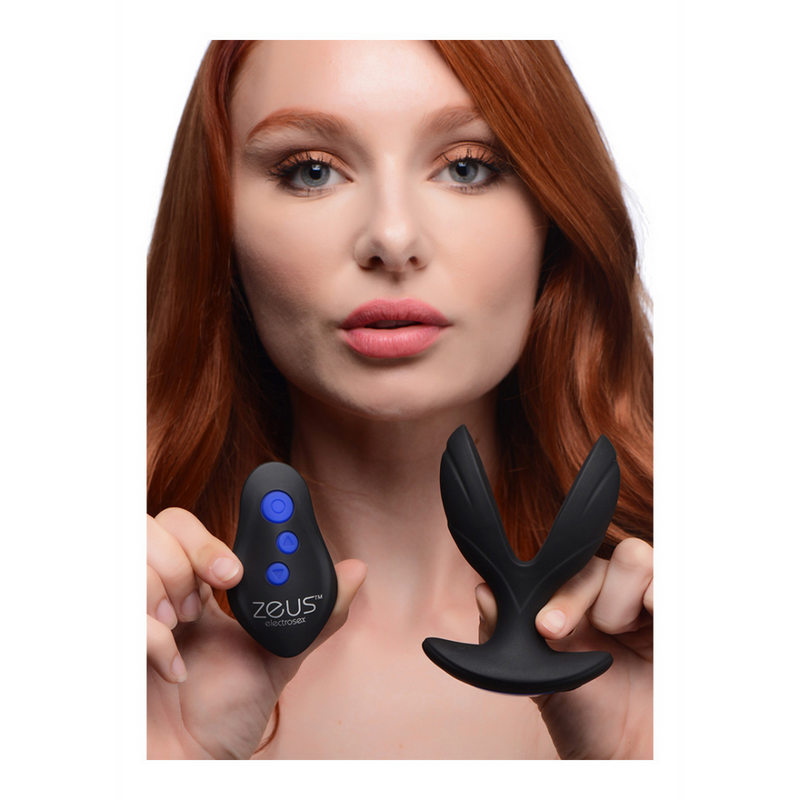 Electro-Spread - Plug anal en silicone vibrant et E-Stim