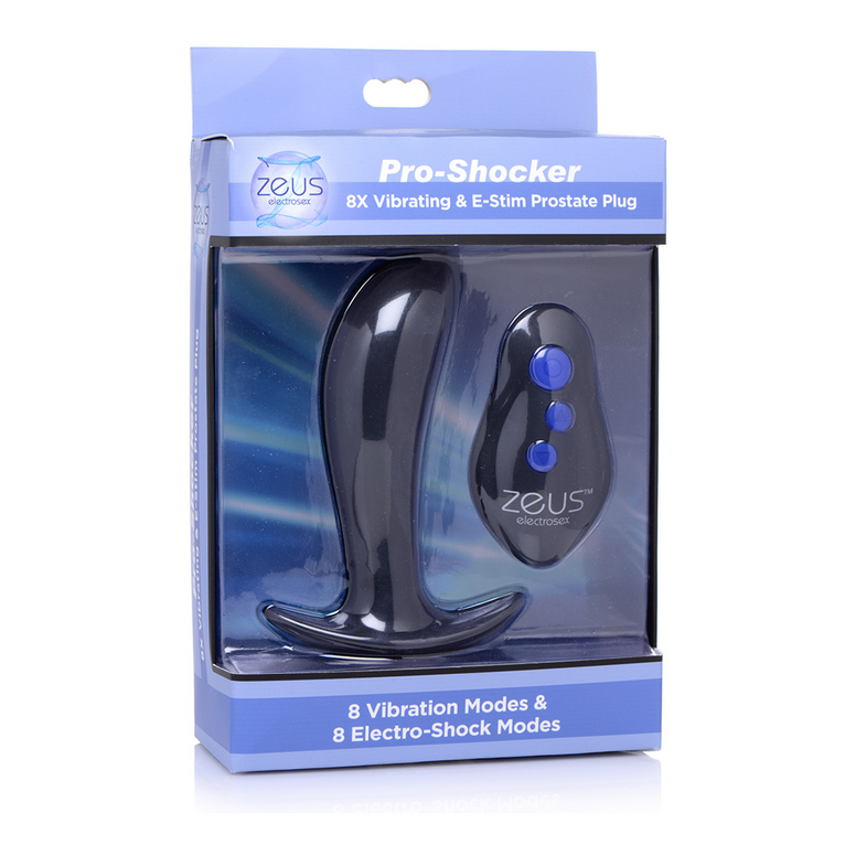 Pro-Shocker - Vibrating and E-Stim Silicone Prostate Plug