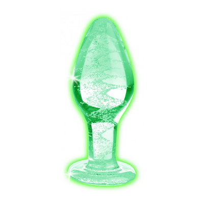 Glow-In-The-Dark - Bouchon Anal en Verre - Grand