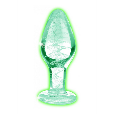 Glow-In-The-Dark - Plug Anal en Verre - Moyen