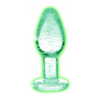 Bouchon Anal en Verre - Petit - Fluorescent dans le Noir