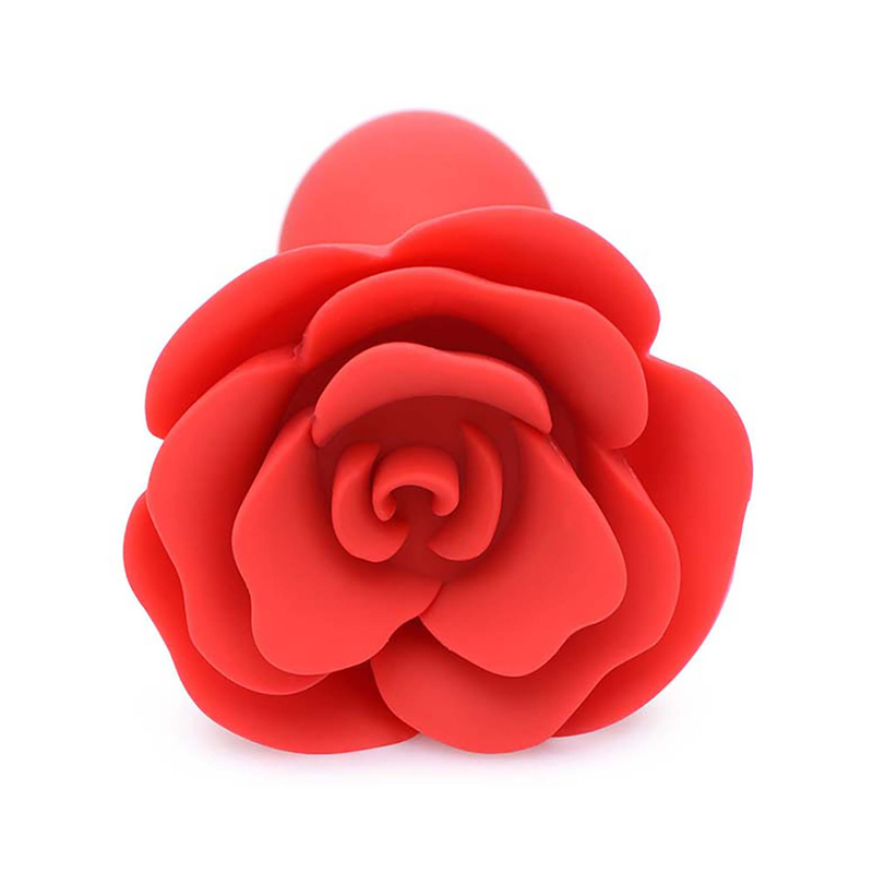 Booty Bloom - Bouchon Anal en Silicone en Rose - Rouge