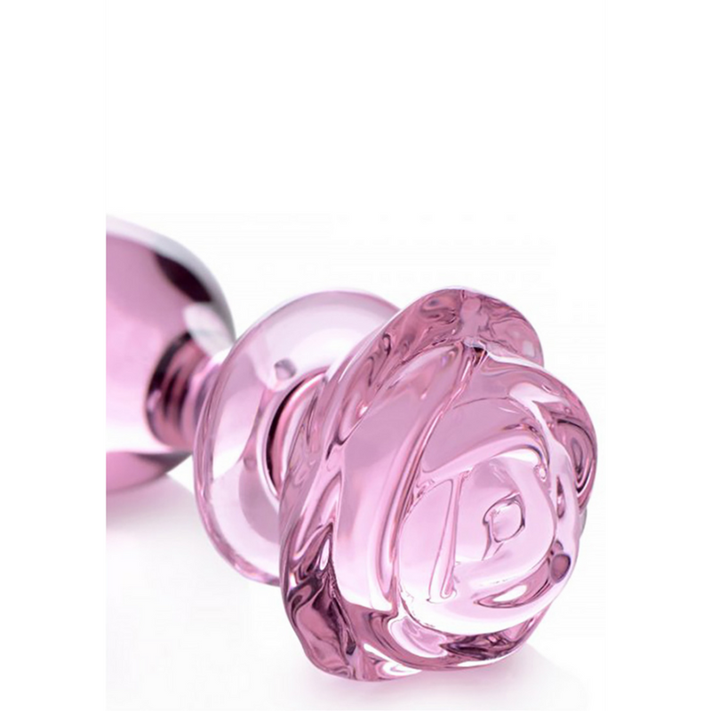 Rose Pink - Plug Anal en Verre - Grand