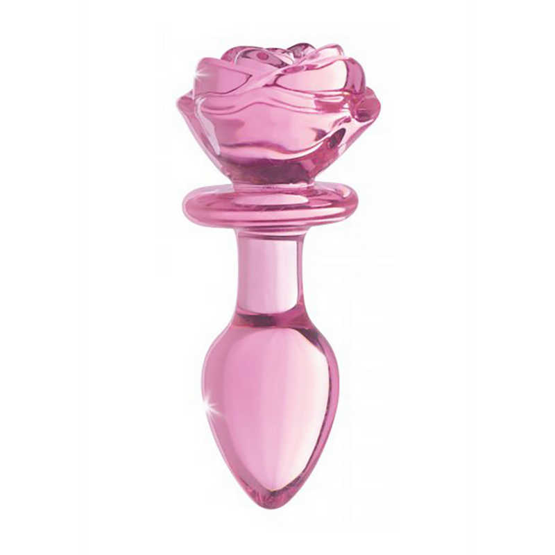 Rose Pêche - Plug Anal en Verre - Moyen