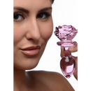 Rose Pêche - Plug Anal en Verre - Moyen