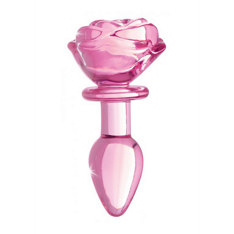 Rose PINK - Plug Anal en Verre - Petit