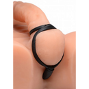 Plug anal en silicone gonflable + anneau pour pénis et testicules