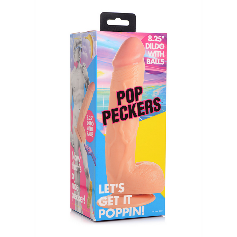 POP - Dildo with Balls - 8.25 / 21 cm