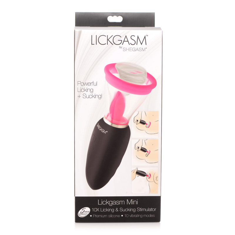 Lickgasm Mini - 10x Stimulateur de Léchage et de Succion - Rose