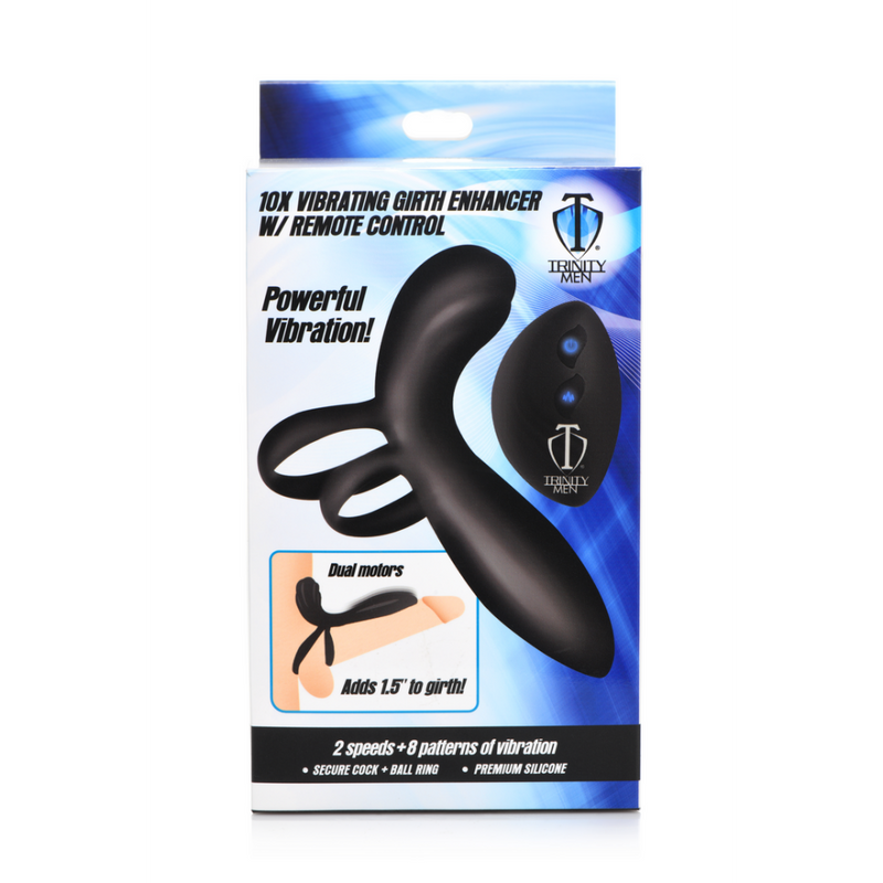 Silicone Vibrating Penis Sleeve with Remote Control