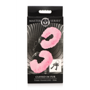 Menottes en fourrure - Menottes duveteuses - Roses