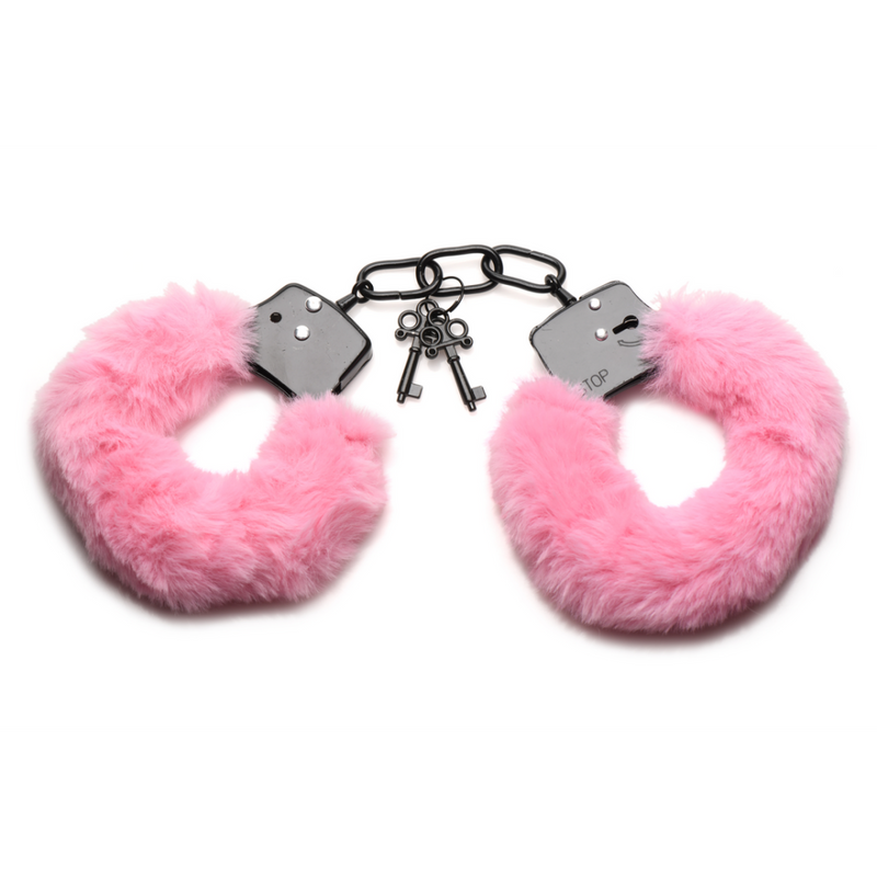 Cuffed in Fur - Furry Handcuffs - Pink