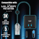 Masturbateur TPE Milker avec sangle à boules - Transparent