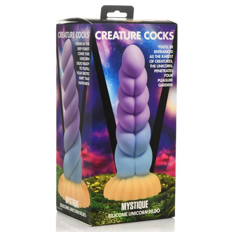 Dildo en silicone en forme de licorne