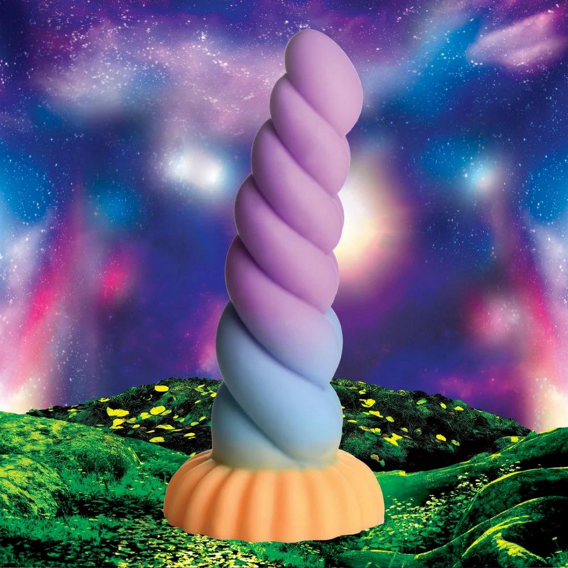 Dildo en silicone en forme de licorne