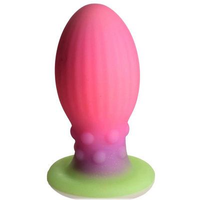 Xeno Egg - Brille dans l'obscurité - Œuf en silicone - XL - Rose