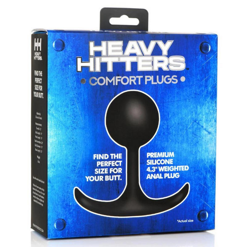 Comfort Plugs Silicone Weighted Round Plug 4,4 - Noir