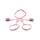 Harnais de bondage avec nœuds - XL/2XL - Rose