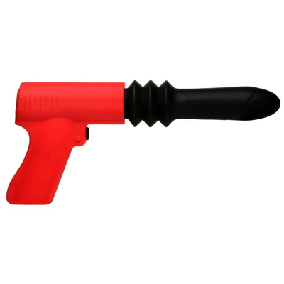 Vibromasseur Pistolet à Poussée - Rouge